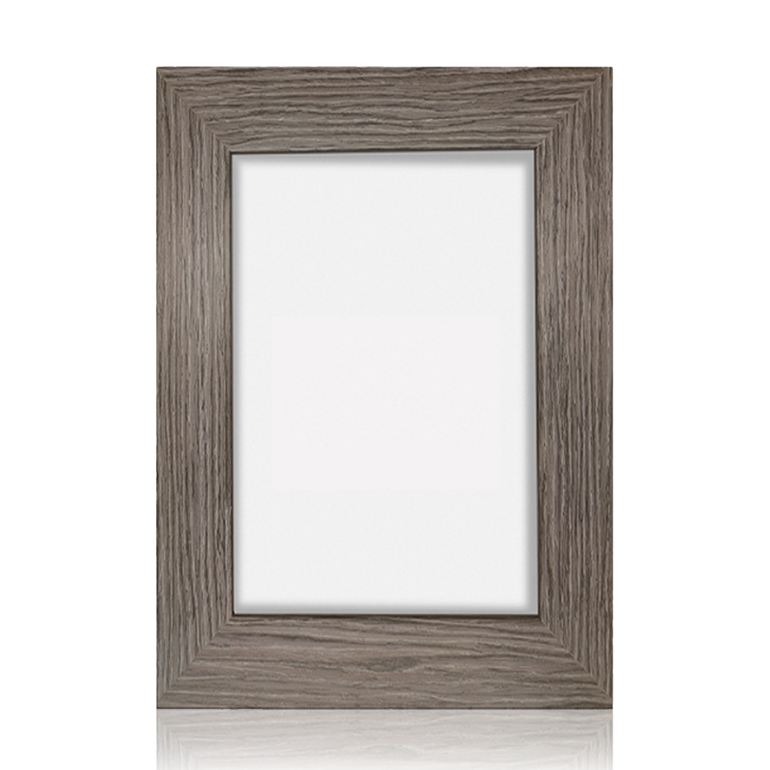 Portarretrato gris plata con foto, moldura 2 o 4 cm